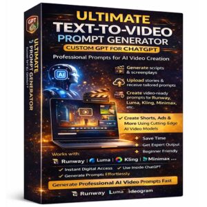 Ultimate-Text-to-Video-Prompt-Generator-(Custom-GPT-for-ChatGPT)-Professional-Prompts-for-AI-Video-Creation